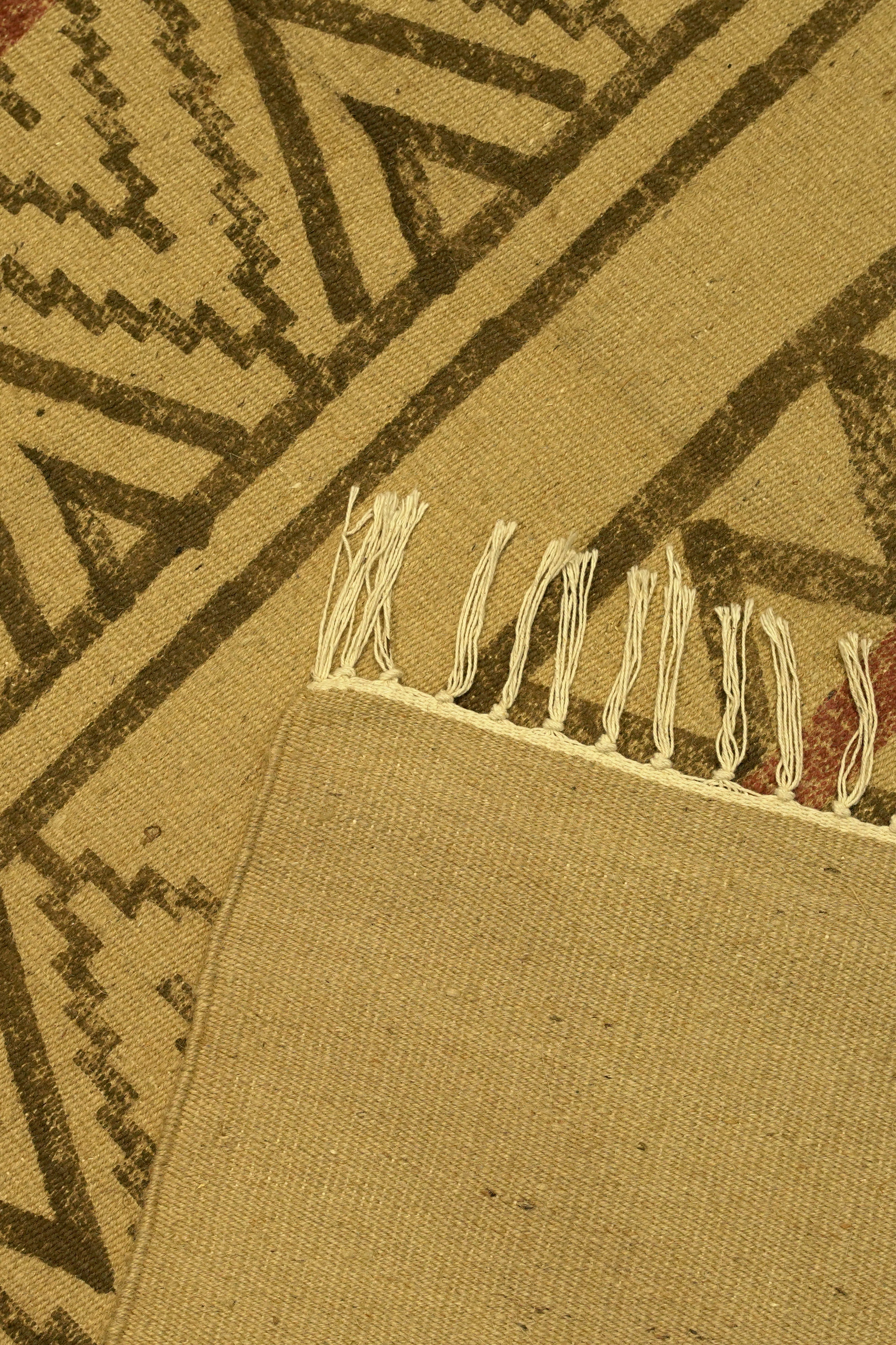 Nomad Chevron Printed Jute Rug